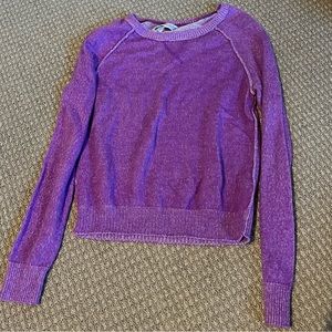Purple Aeropostale Crop Sweater